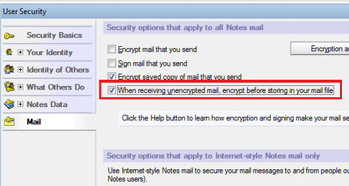  encrypt before storing